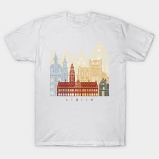 Leuven skyline poster T-Shirt